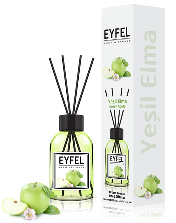 خوشبو کننده گرین اپل ایفل حجم 120 میل GREEN APPLE REED DIFFUSER EYFEL